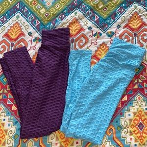 Two pairs of TikTok leggings